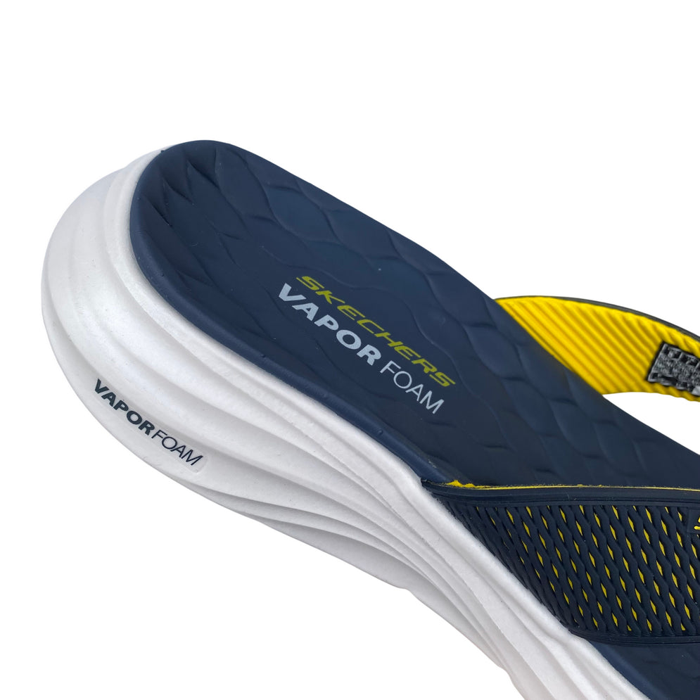Skechers ciabatta infradito da uomo Vapor Voam Sandal Sayto 232894/NVYL blu-giallo