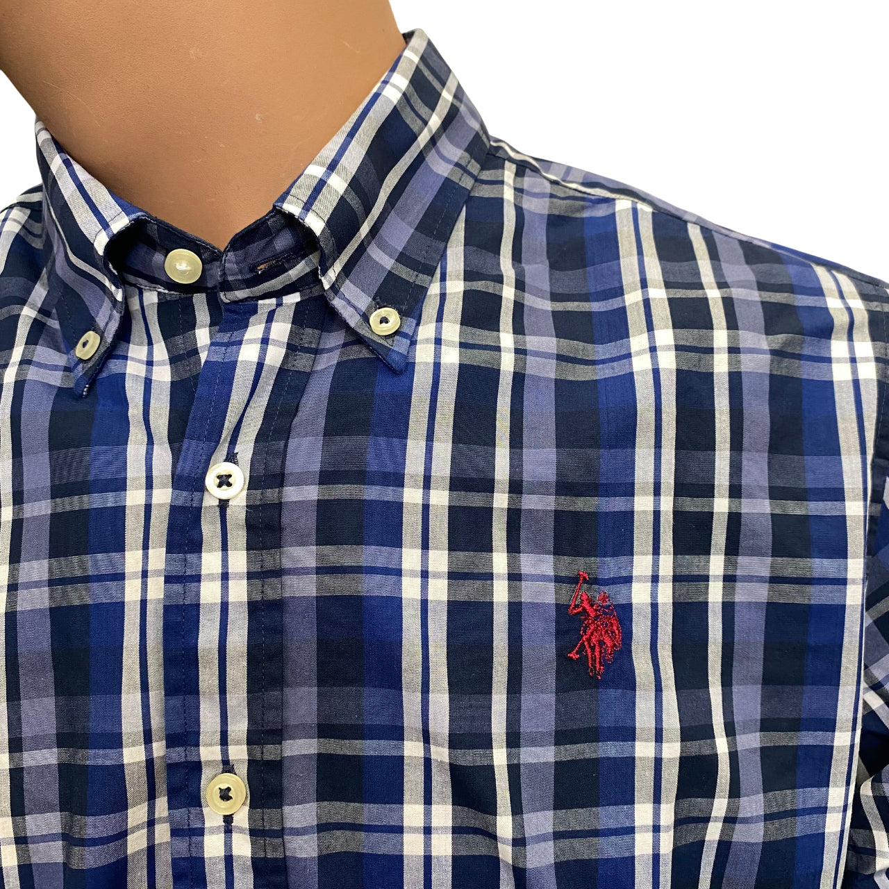 U.S. Polo Assn. Camicia Uomo Evan US104021 873 Blu – Stile Americano, Comfort Naturale e Dettagli Iconici