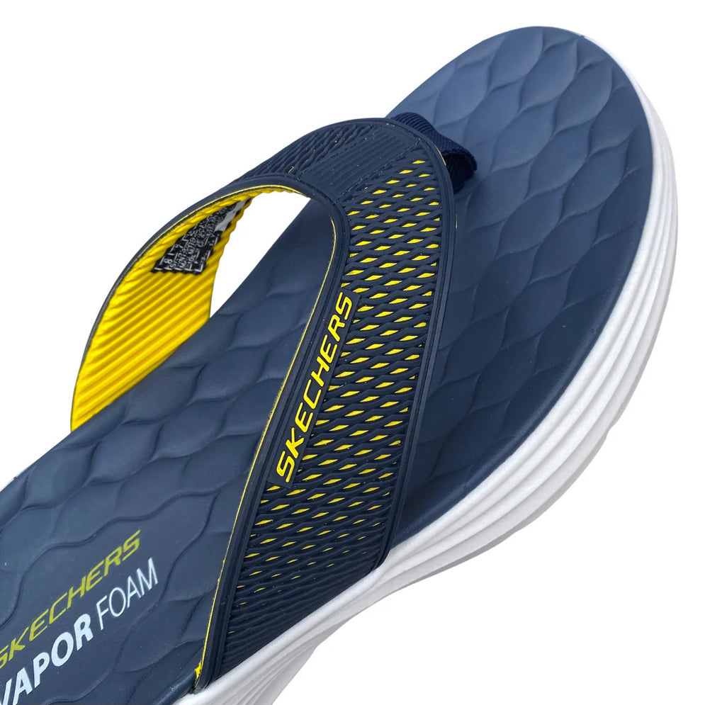 Skechers ciabatta infradito da uomo Vapor Voam Sandal Sayto 232894/NVYL blu-giallo